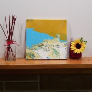 10"x10" Paint Pouring Art